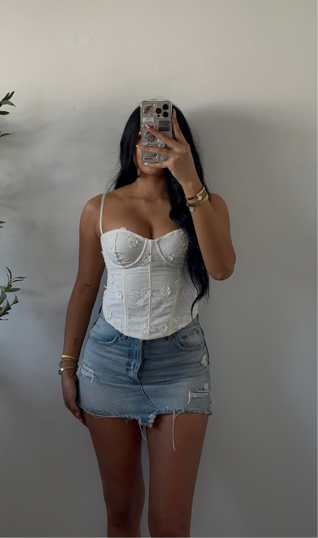 ETERNAL BLOOM CORSET — CREAM