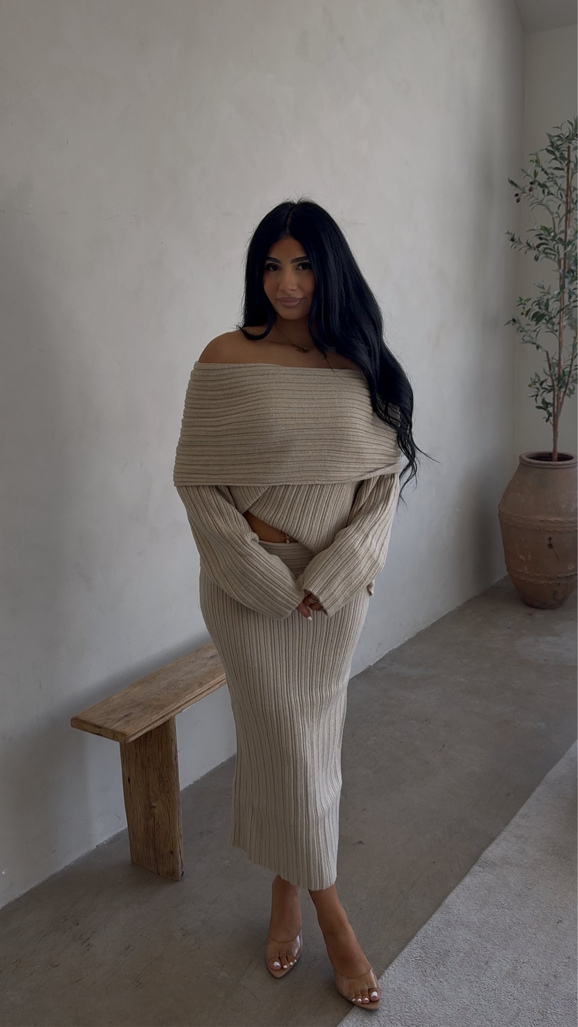 LATTE LAYERS KNIT SET