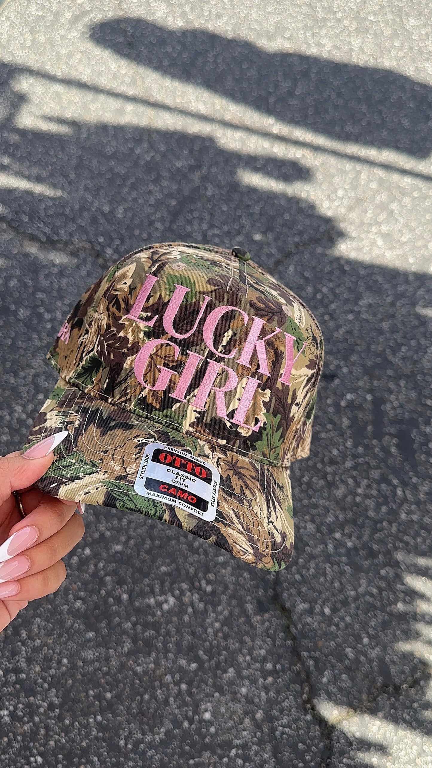 LUCKY GIRL CAMO HAT PRE ORDER