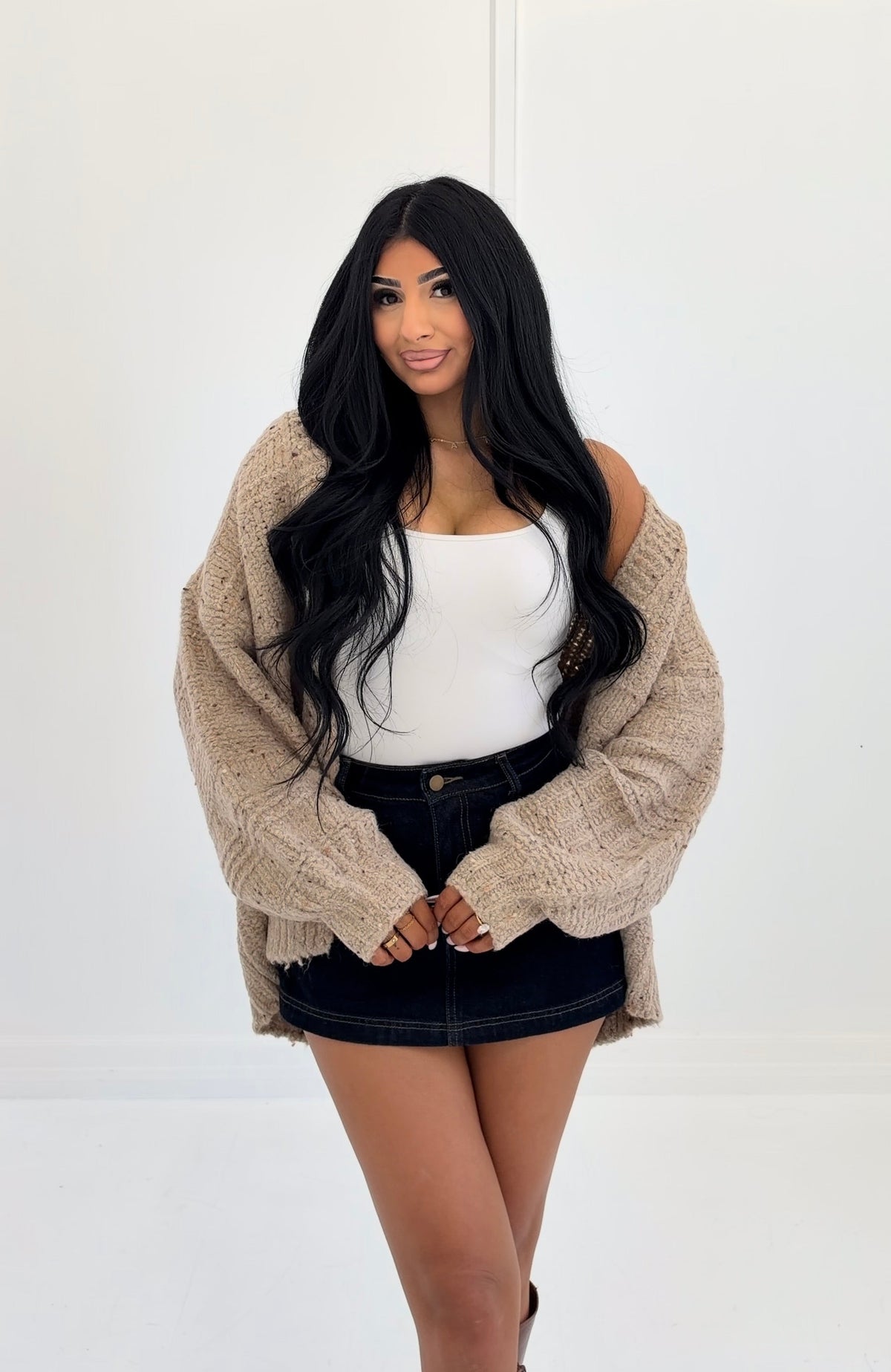 SLOW MORNING CHUNKY KNIT CARDIGAN