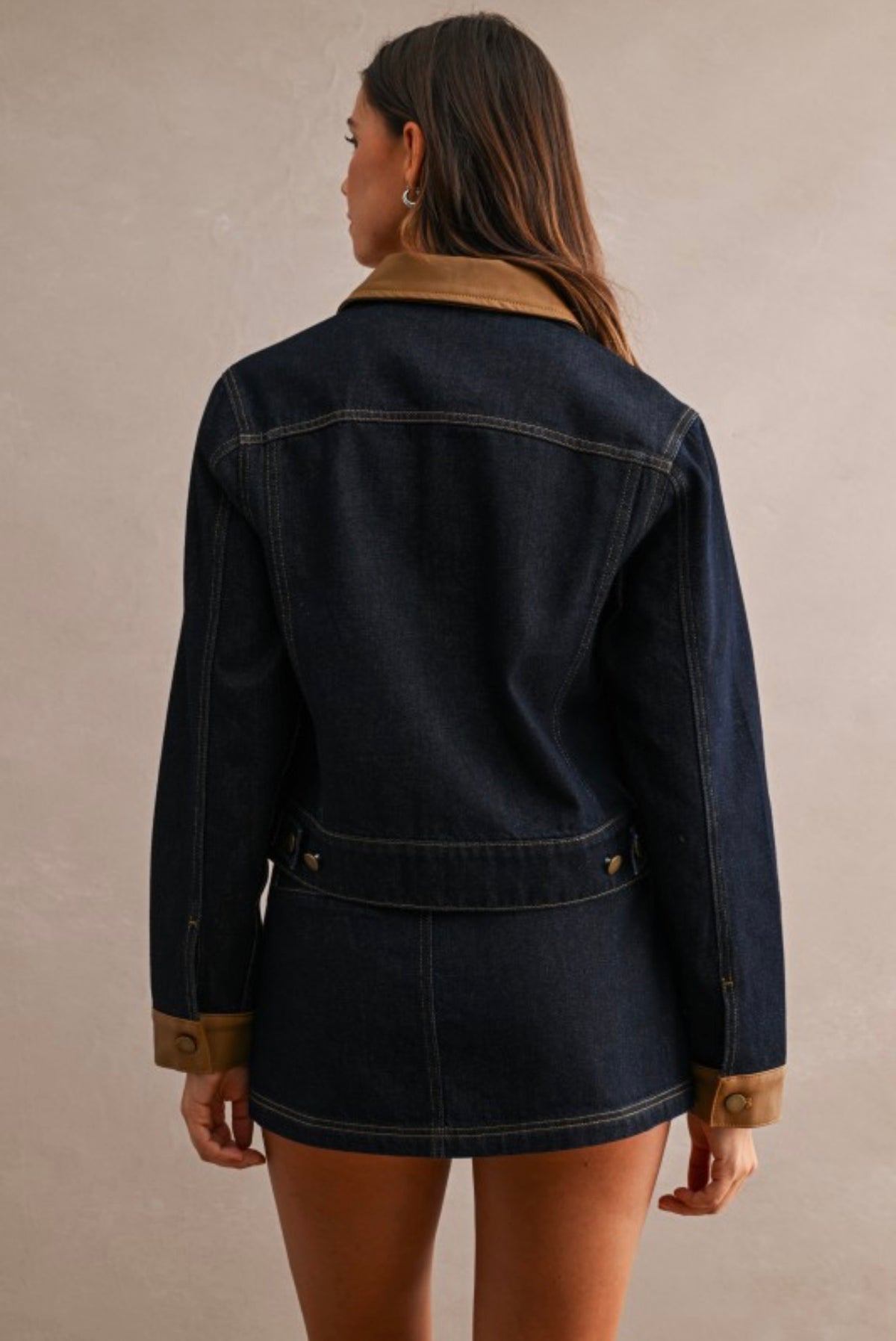 COFFEE DATE DENIM SKORT SET