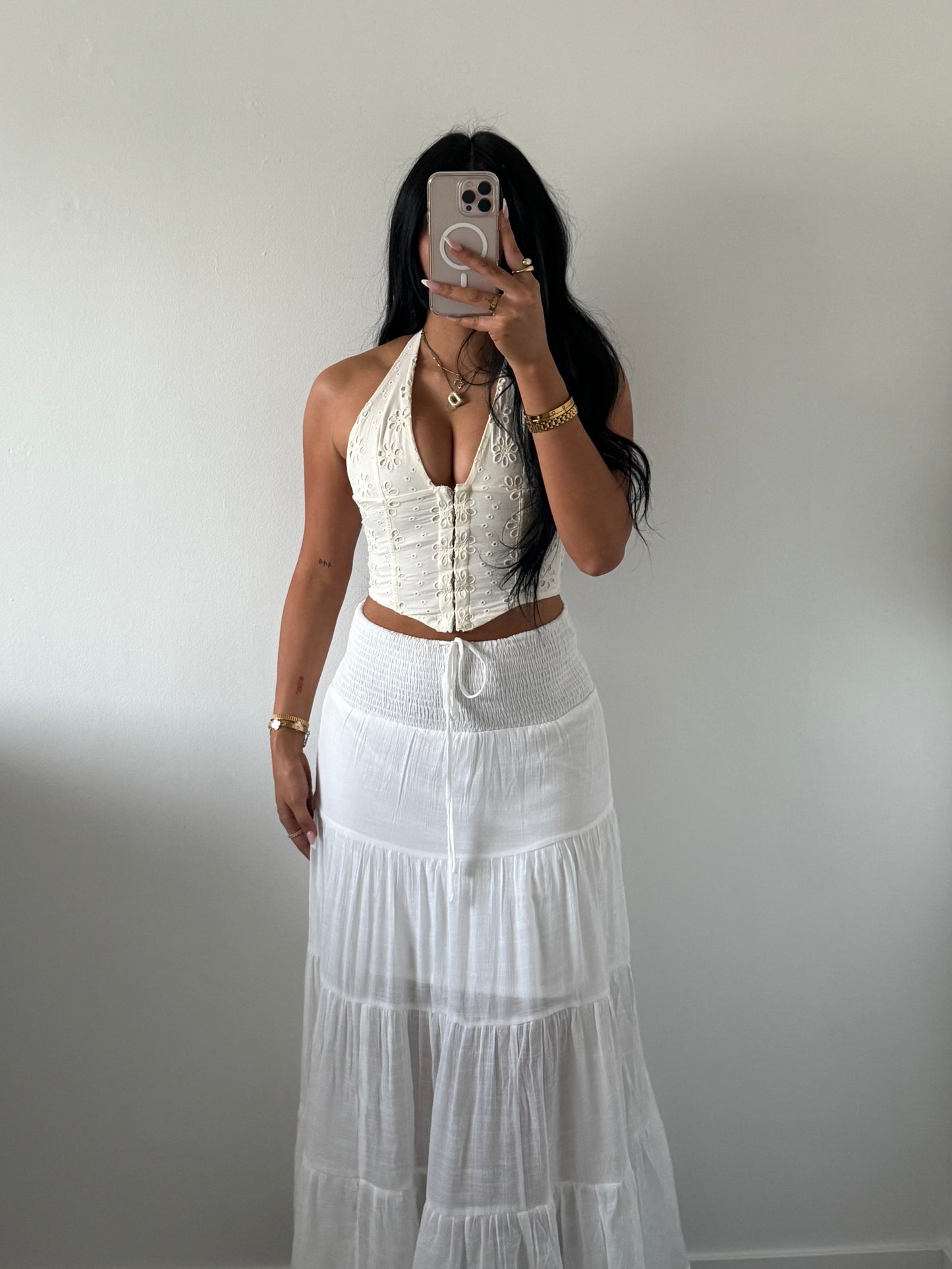 SPRING MUSE CORSET TOP - BUTTER