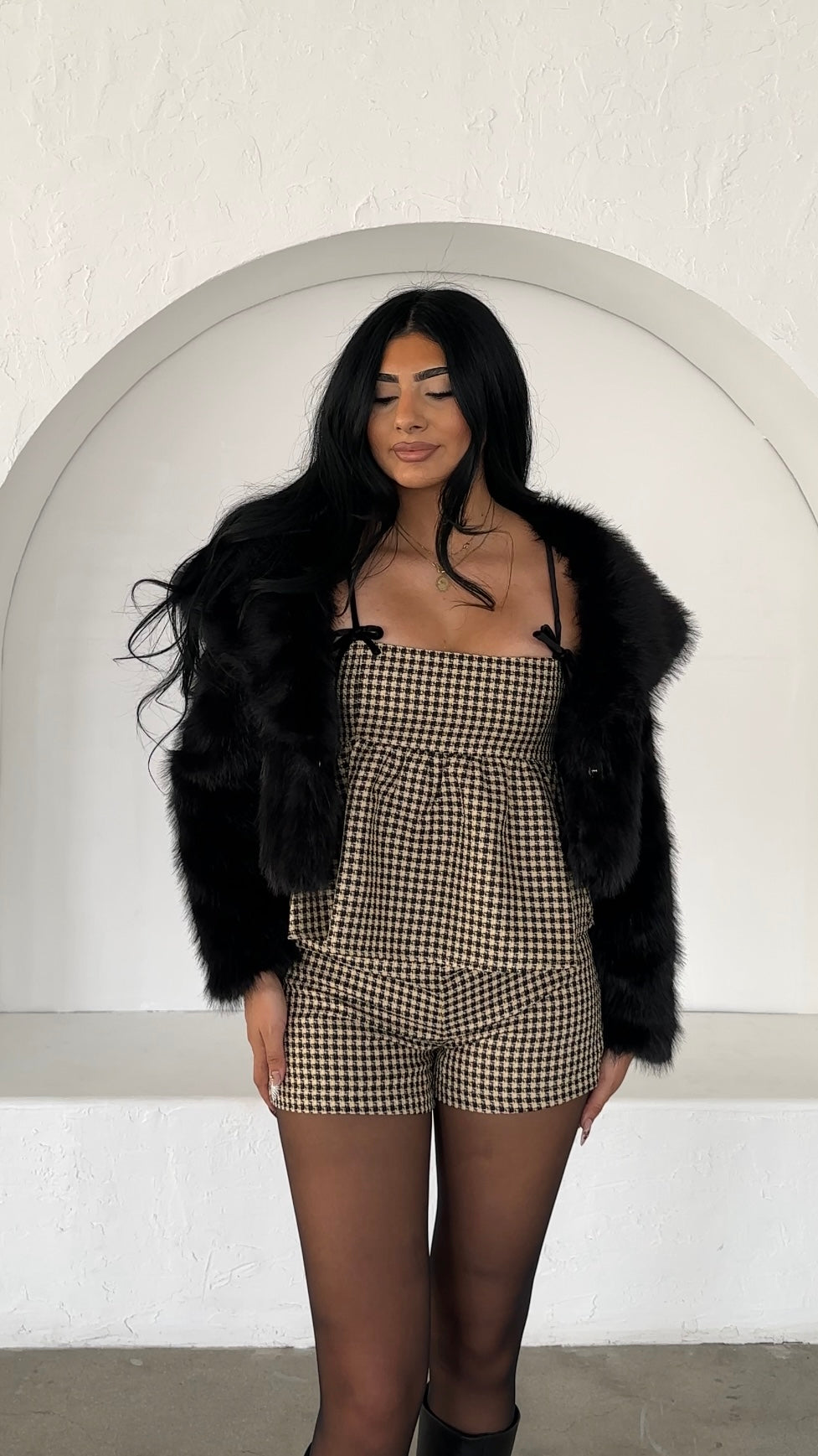 CHANTEL FAUX FUR JACKET