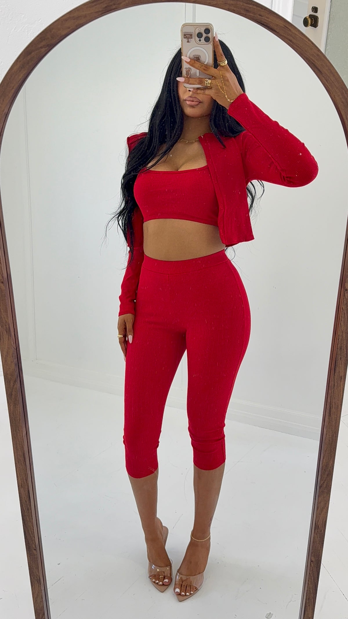 DAY OFF 3 PIECE CAPRI SET
