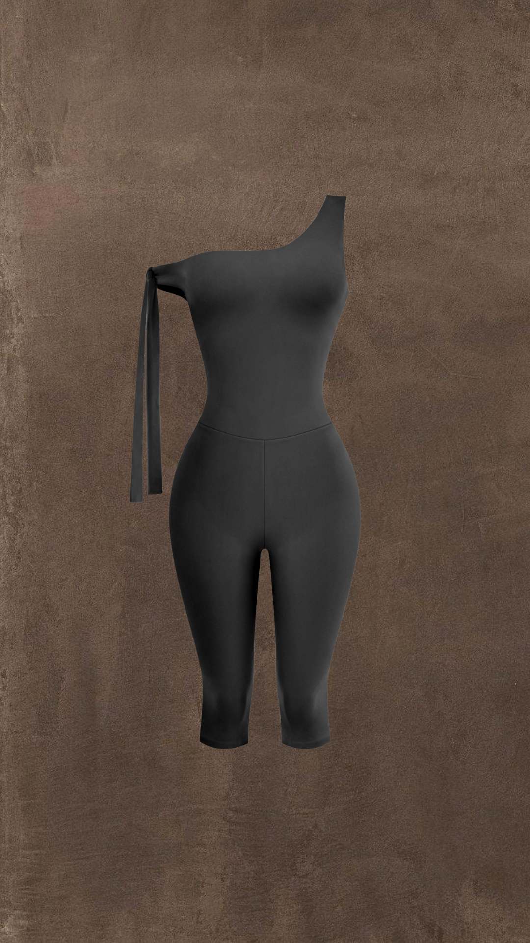 BLACK CAPRI JUMPSUIT