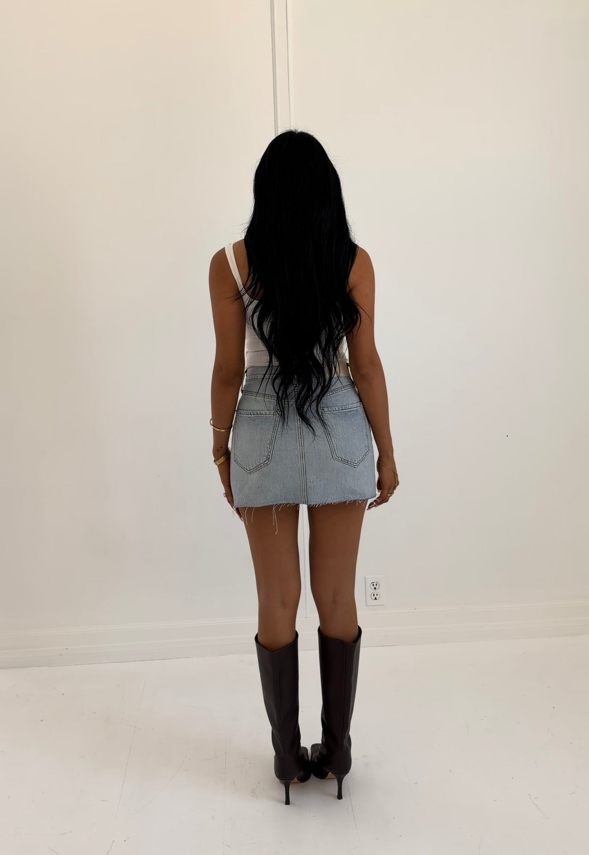 AUTUMN EDIT DENIM SKIRT