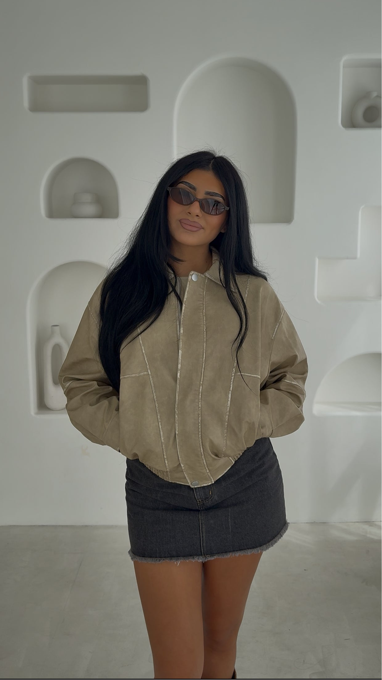 AMBER VINTAGE BOMBER