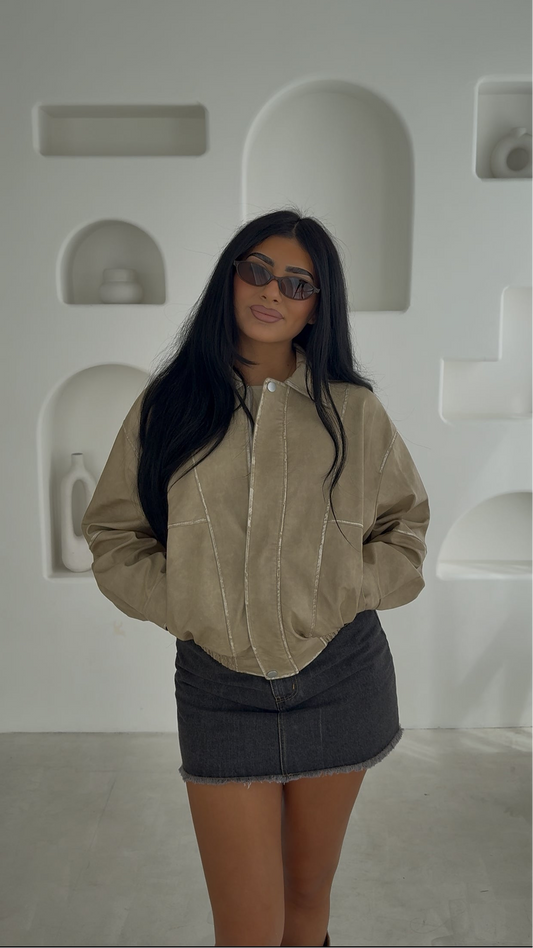 AMBER VINTAGE BOMBER