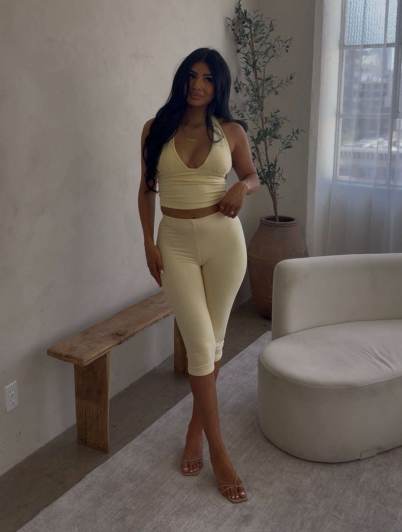 LEMON CAPRI SET