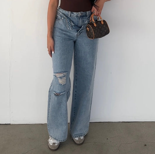 CALL IT LOVE DENIM CROSSOVER JEANS