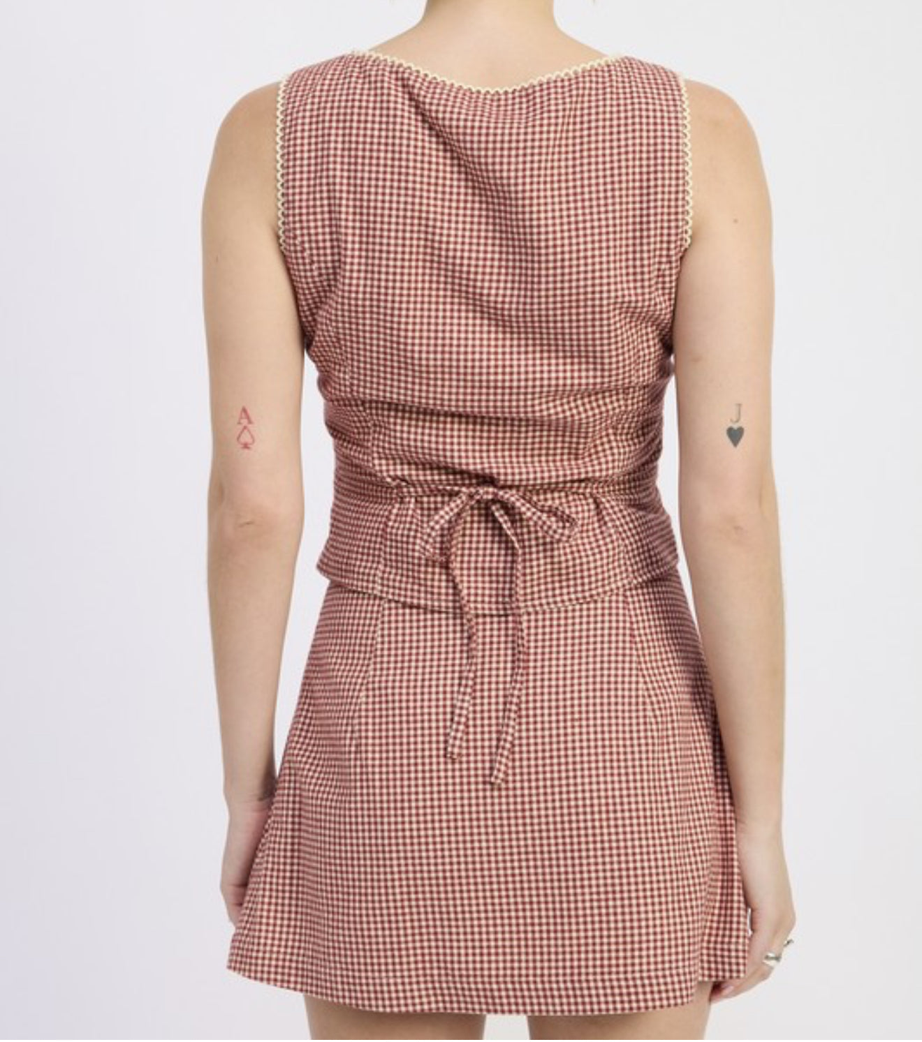 CHERRY GINGHAM SET