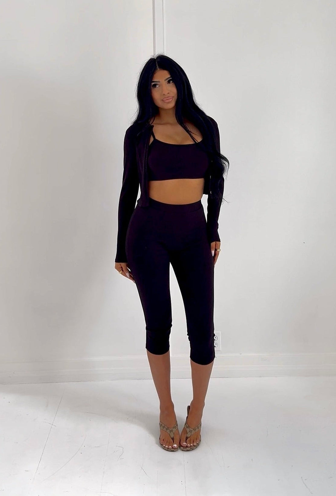 DAY OFF 3 PIECE CAPRI SET