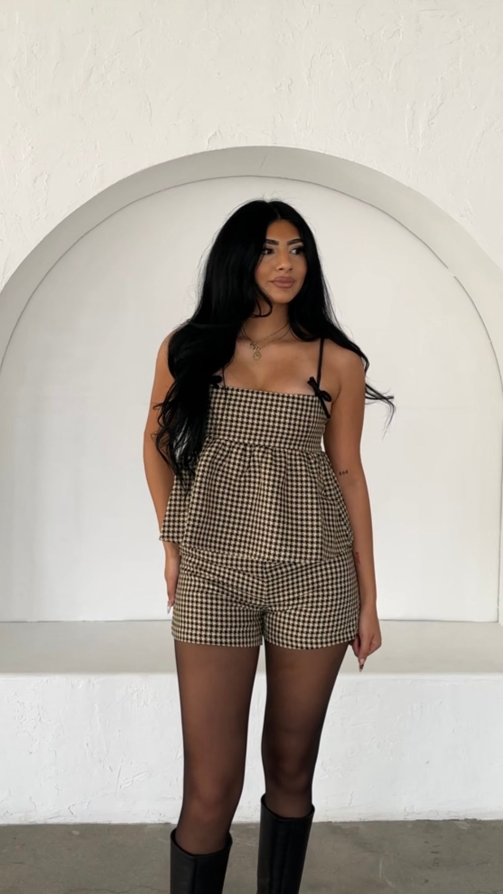 BROOKLYN BABE GINGHAM SET