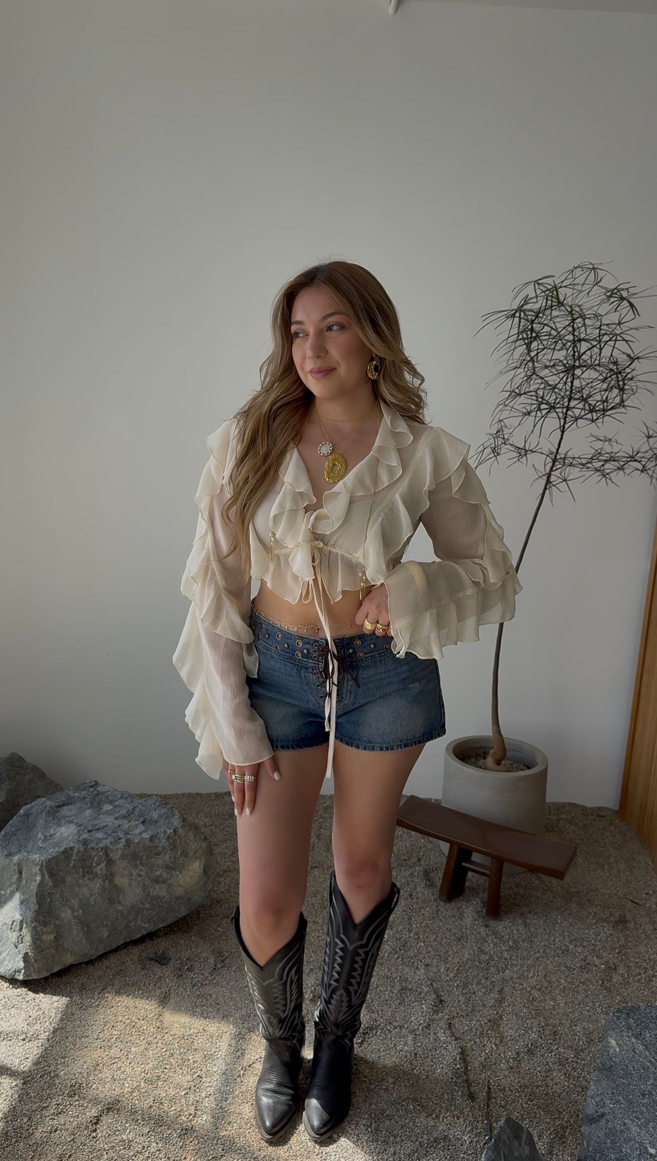 ZYRA DENIM SHORTS