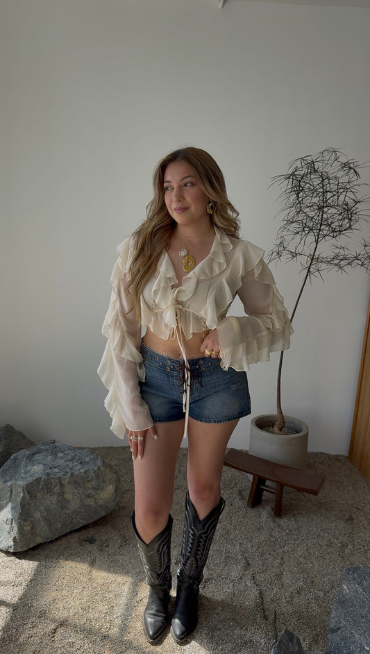 ZYRA DENIM SHORTS