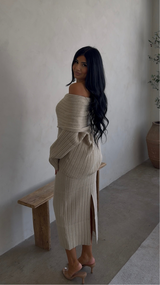 LATTE LAYERS KNIT SET