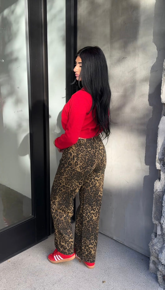 MAIN CHARACTER LEOPARD PANTS