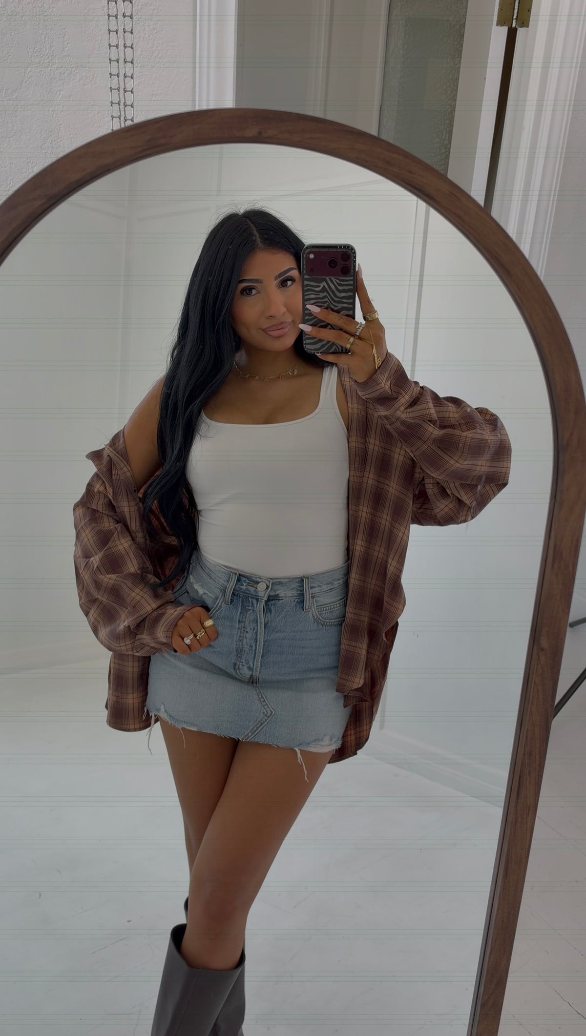 AUTUMN EDIT DENIM SKIRT