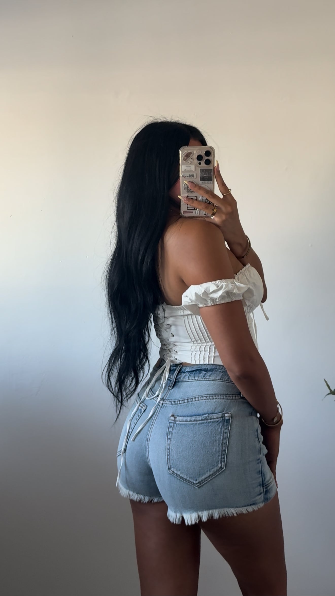 OUT AND ABOUT DENIM SKORT