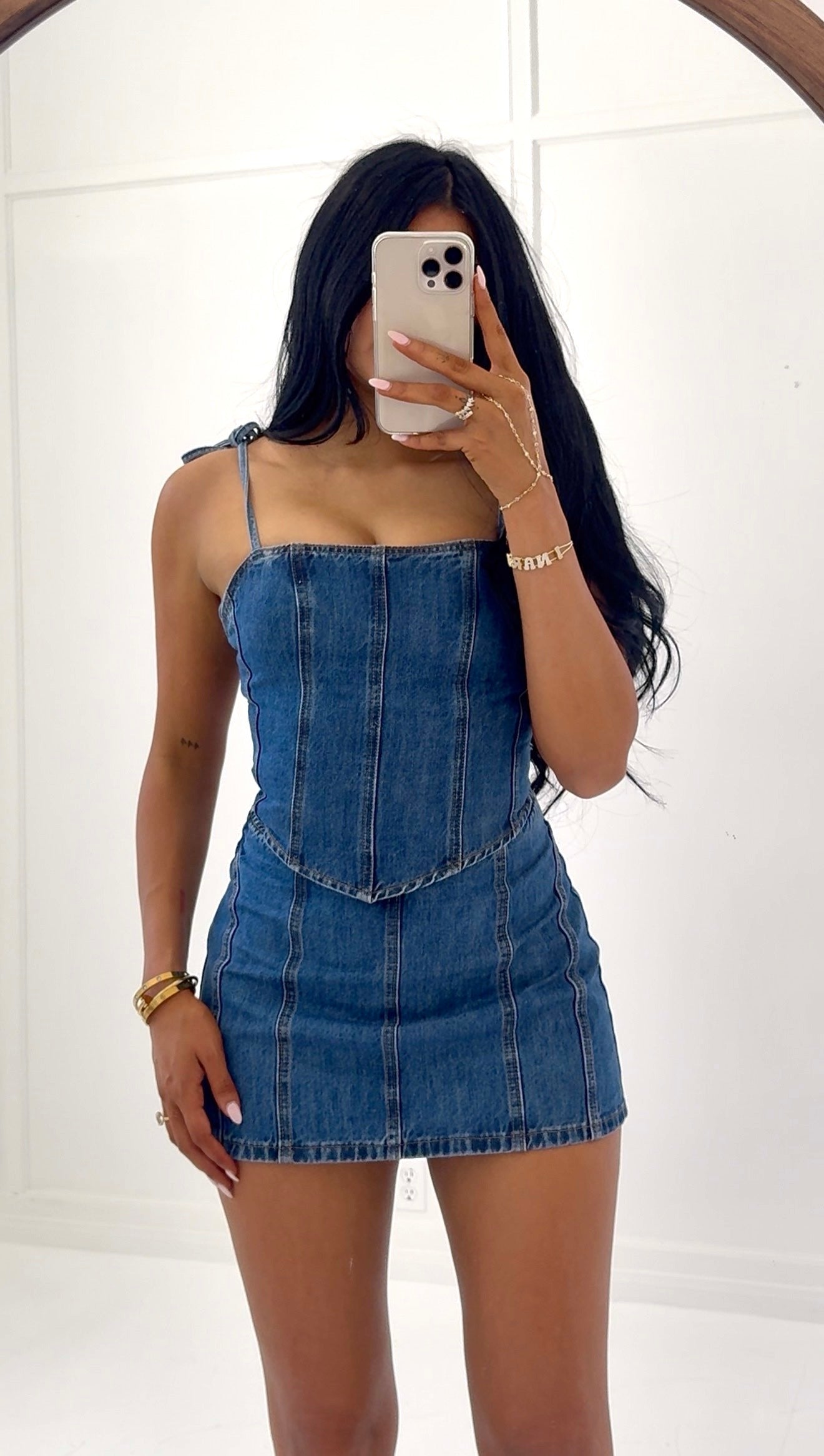 SWEET BLOOM DENIM SET