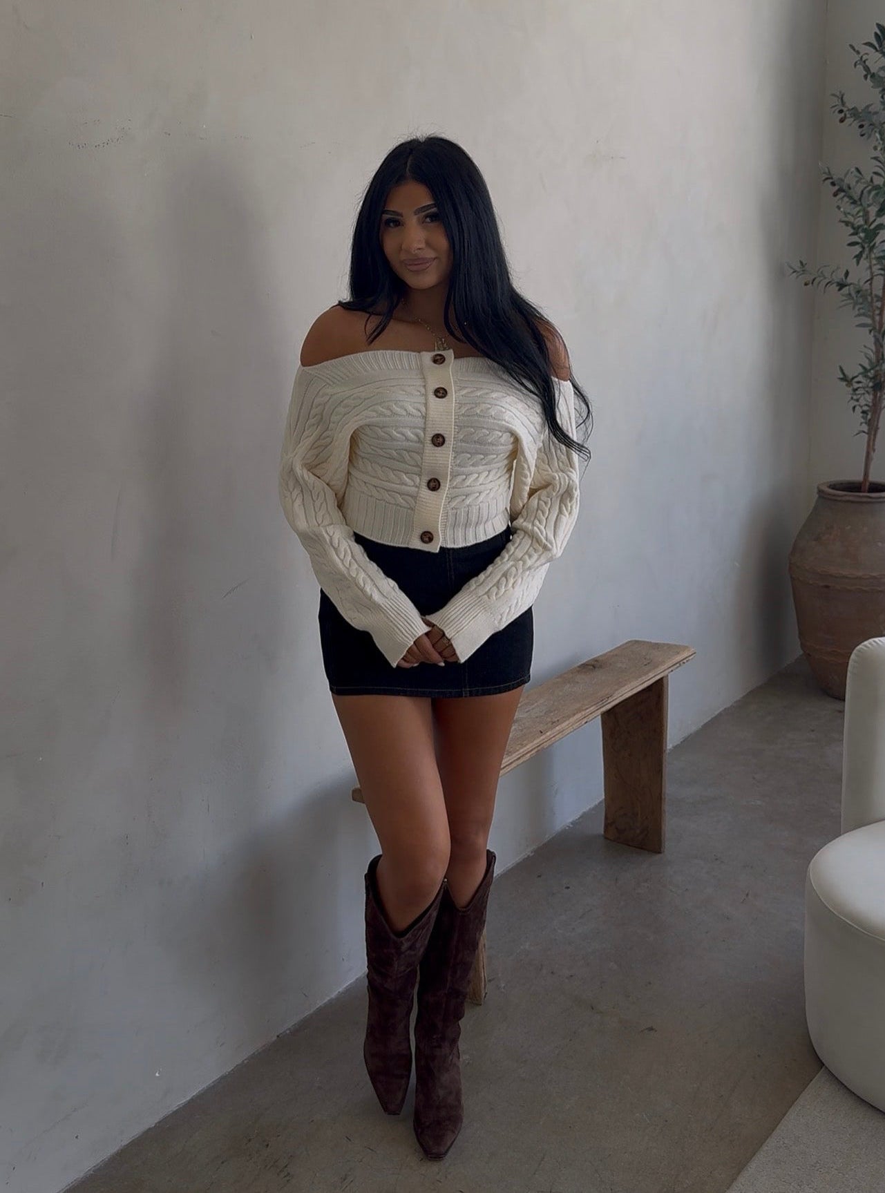 ALMOST ANGELIC KNIT SWEATER